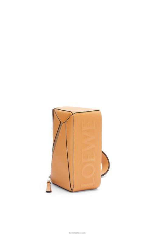 Loewe elmas dana derisinden küçük yapboz çanta 02600569 erkekler sıcak çöl
