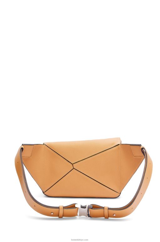 Loewe elmas dana derisinden küçük yapboz çanta 02600569 erkekler sıcak çöl