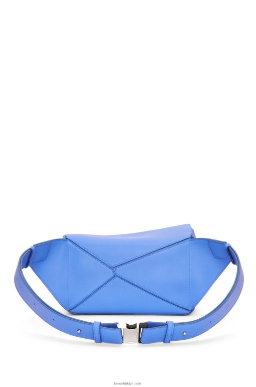 Loewe klasik dana derisinden küçük yapboz çanta 02600563 erkekler sahil mavisi