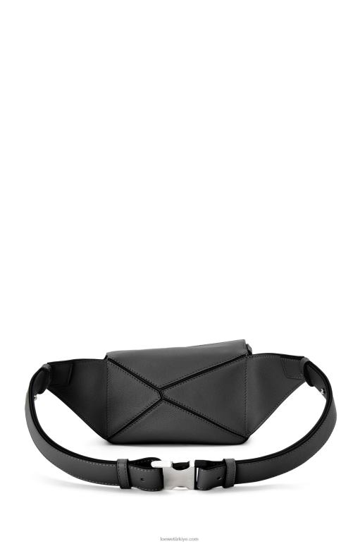 Loewe klasik dana derisinden mini puzzle bumbag 02600279 erkekler siyah