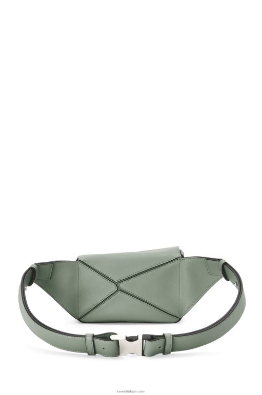 Loewe klasik dana derisinden mini puzzle bumbag 02600298 erkekler kara adaçayı