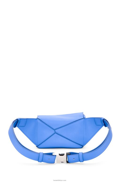 Loewe klasik dana derisinden mini puzzle bumbag 02600547 erkekler sahil mavisi