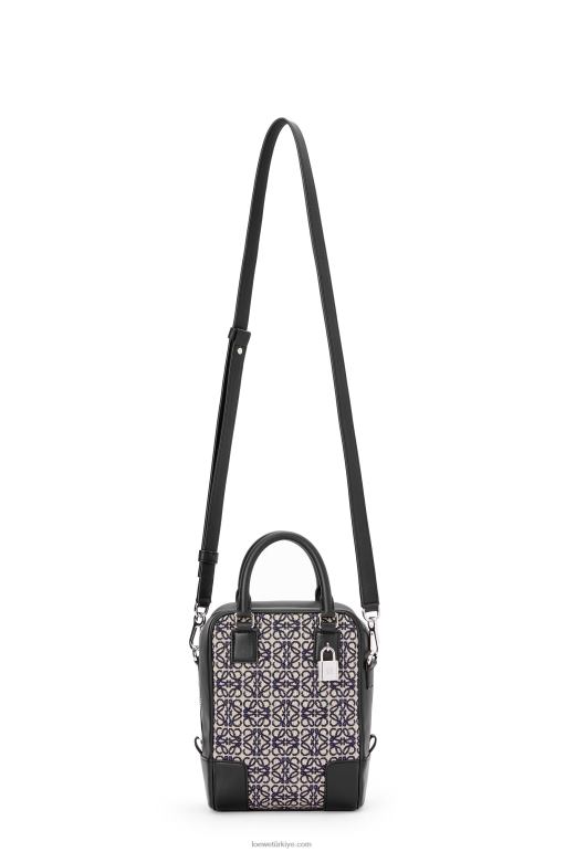 Loewe anagram jakarlı ve dana derisinde amazona 15 02600144 erkekler lacivert/siyah