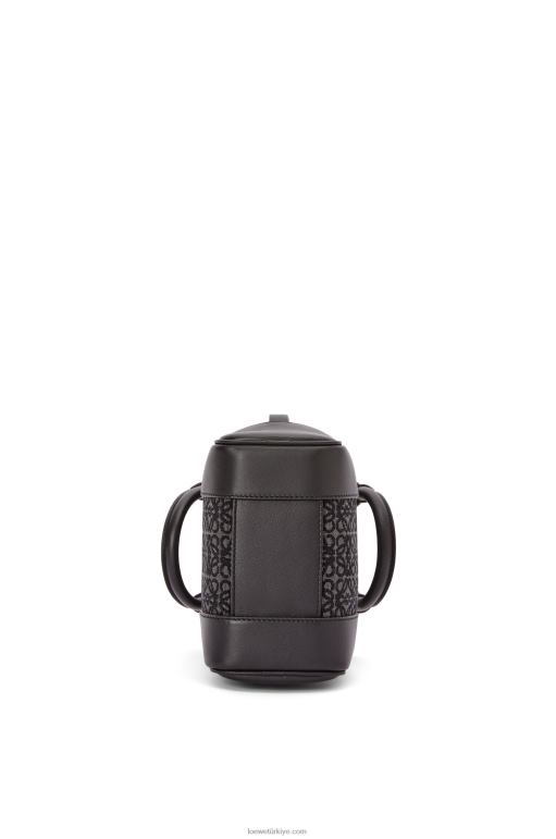 Loewe anagram jakarlı ve dana derisinde amazona 15 02600147 erkekler antrasit/siyah