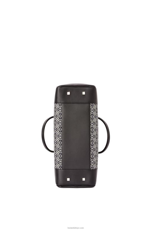 Loewe anagram jakarlı ve dana derisinden amazona 44 çanta 02600149 erkekler lacivert/siyah