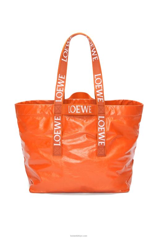 Loewe kağıt dana derisinde müşteri katlayın 0260069 erkekler turuncu