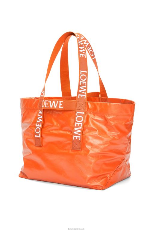 Loewe kağıt dana derisinde müşteri katlayın 0260069 erkekler turuncu