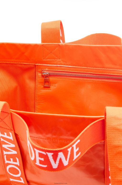 Loewe kağıt dana derisinde müşteri katlayın 0260069 erkekler turuncu