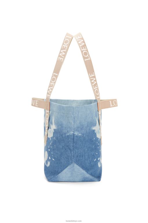 Loewe kotta alışverişçiyi katlamak 0260067 erkekler açık mavi/doğal