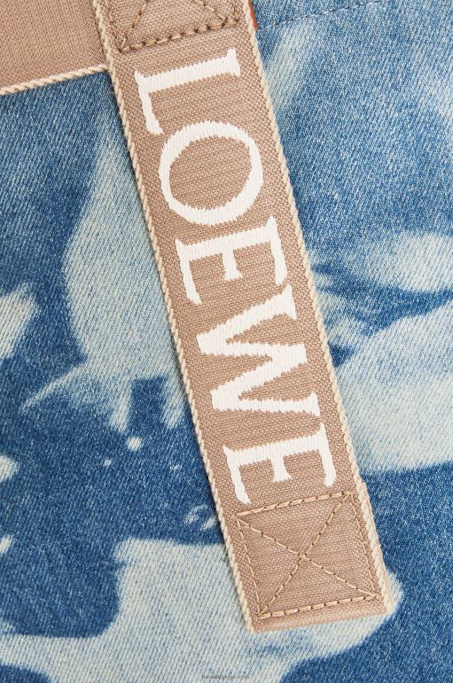 Loewe kotta alışverişçiyi katlamak 0260067 erkekler açık mavi/doğal