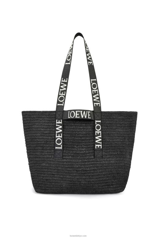 Loewe rafyada katlanır alışverişçi 0260015 erkekler siyah