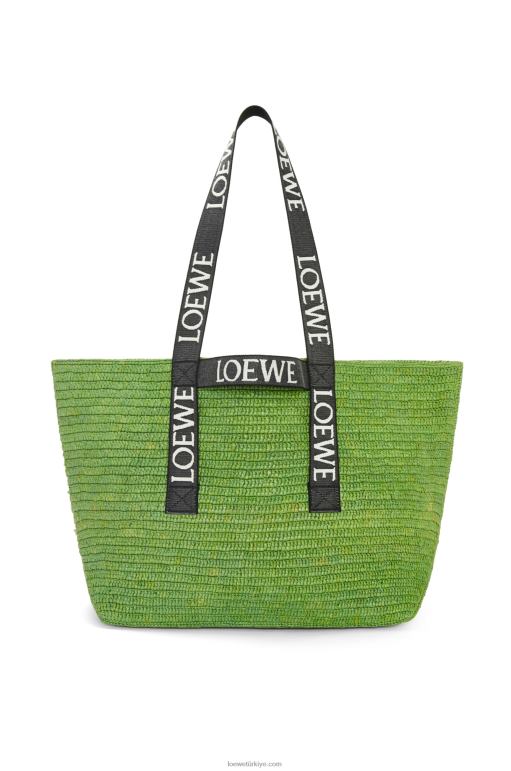 Loewe rafyada katlanır alışverişçi 0260029 erkekler yeşil siyah