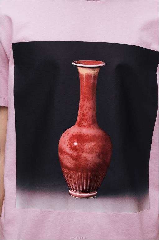 Loewe pamuklu seramik baskılı tişört 02600819 erkekler leylak