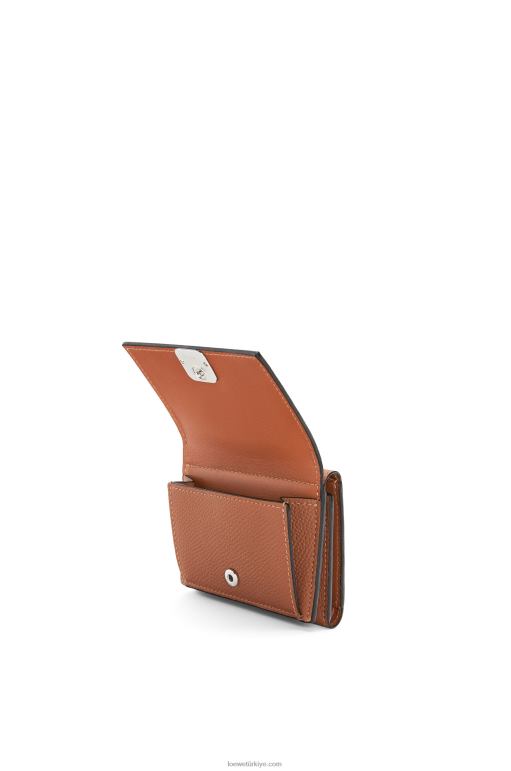 Loewe çakıl taneli dana derisinden anagram üç katlı cüzdan 026001230 kadınlar bronzlaşmak