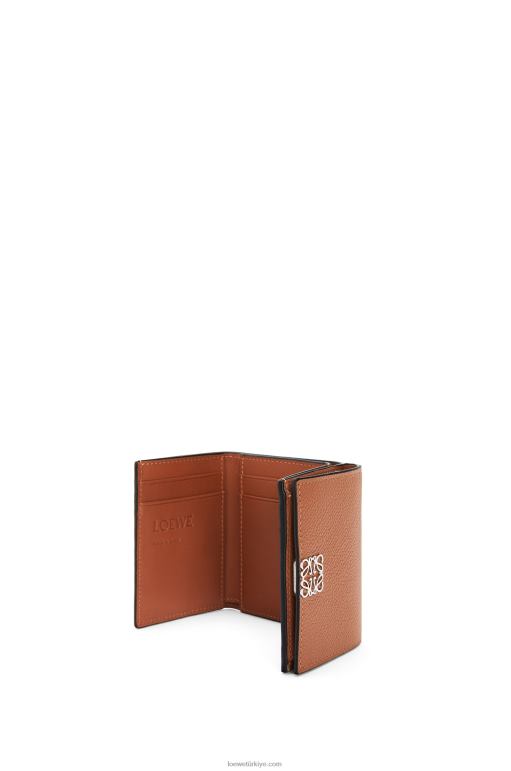 Loewe çakıl taneli dana derisinden anagram üç katlı cüzdan 026001230 kadınlar bronzlaşmak