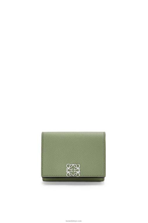 Loewe çakıl taneli dana derisinden anagram üç katlı cüzdan 026001247 kadınlar biberiye