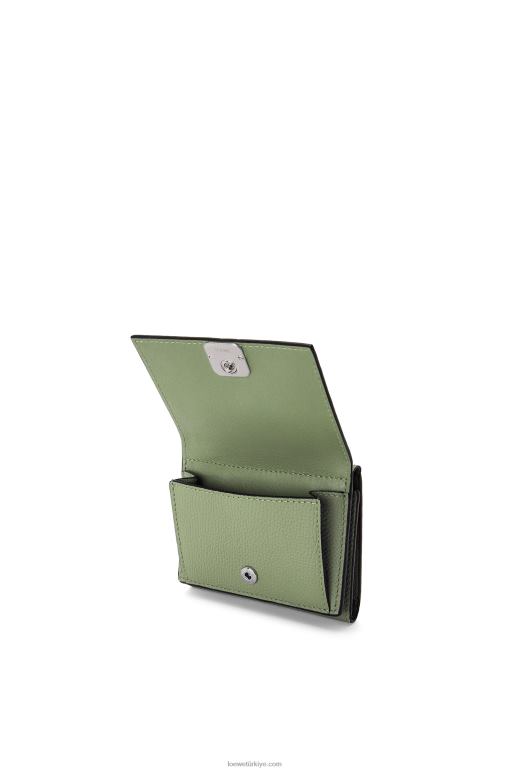 Loewe çakıl taneli dana derisinden anagram üç katlı cüzdan 026001247 kadınlar biberiye