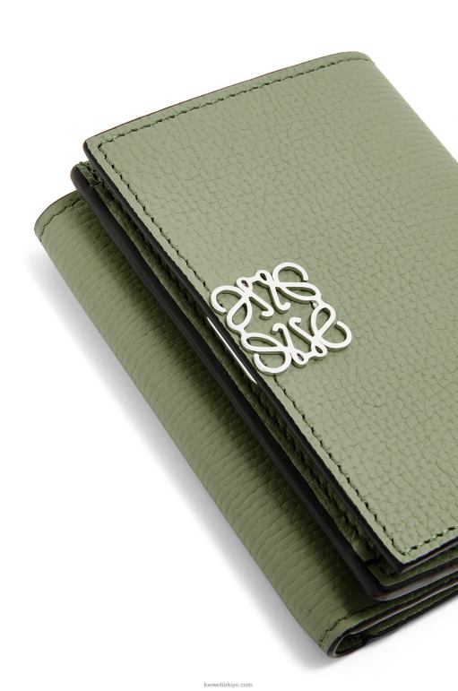 Loewe çakıl taneli dana derisinden anagram üç katlı cüzdan 026001247 kadınlar biberiye