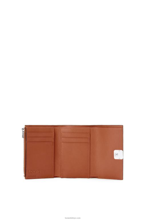 Loewe anagram çakıl taneli dana derisinden küçük dikey cüzdan 026001231 kadınlar bronzlaşmak