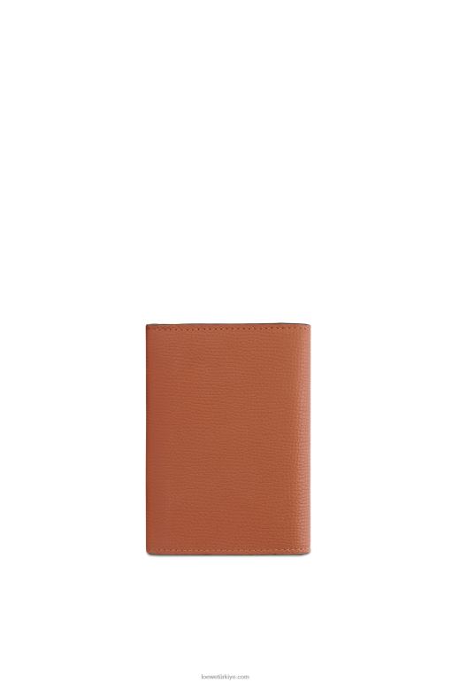 Loewe anagram çakıl taneli dana derisinden küçük dikey cüzdan 026001231 kadınlar bronzlaşmak