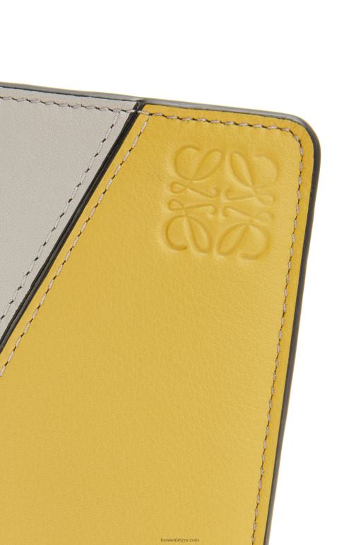 Loewe klasik buzağı bulmaca ince ikiye katlanır cüzdan 026001263 kadınlar hayalet/şeftali çiçeği