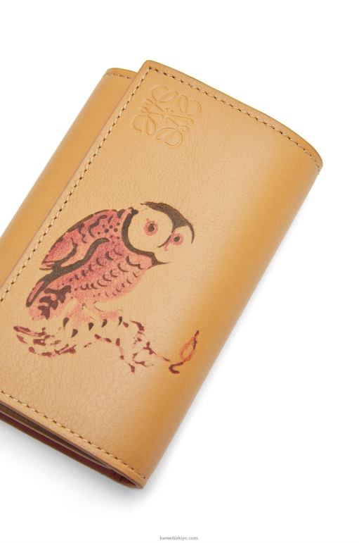Loewe klasik dana derisinden baykuş küçük dikey cüzdan 026001306 kadınlar kumdan tepe