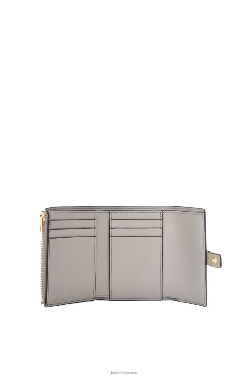 Loewe yumuşak damarlı dana derisinden küçük dikey cüzdan 026001210 kadınlar adaçayı yeşili/koyu haki yeşili