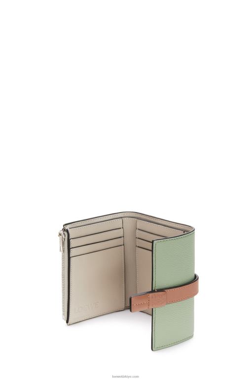 Loewe yumuşak damarlı dana derisinden küçük dikey cüzdan 026001225 kadınlar biberiye/tan