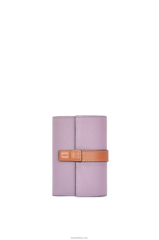 Loewe yumuşak damarlı dana derisinden küçük dikey cüzdan 026001270 kadınlar kirli leylak rengi/ten rengi