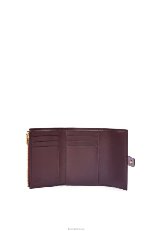 Loewe yumuşak damarlı dana derisinden küçük dikey cüzdan 026001270 kadınlar kirli leylak rengi/ten rengi