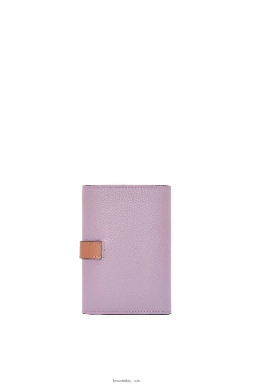 Loewe yumuşak damarlı dana derisinden küçük dikey cüzdan 026001270 kadınlar kirli leylak rengi/ten rengi