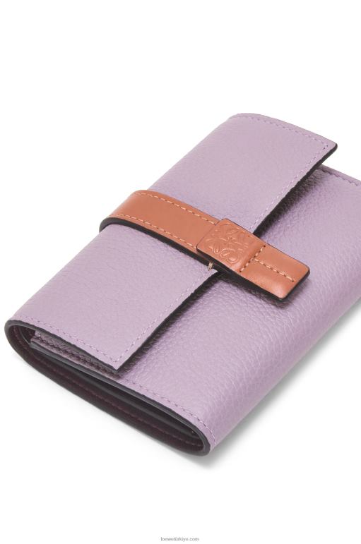 Loewe yumuşak damarlı dana derisinden küçük dikey cüzdan 026001270 kadınlar kirli leylak rengi/ten rengi