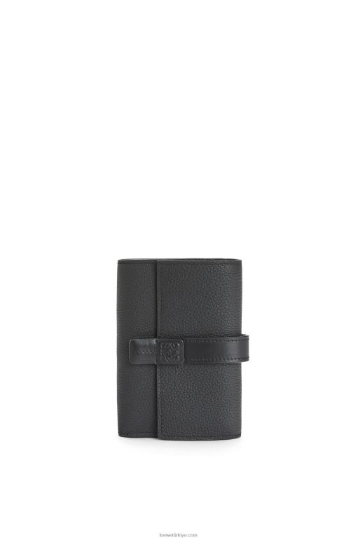 Loewe yumuşak damarlı dana derisinden küçük dikey cüzdan 026001295 kadınlar siyah