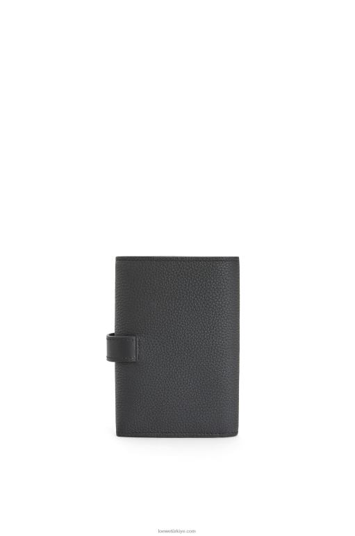 Loewe yumuşak damarlı dana derisinden küçük dikey cüzdan 026001295 kadınlar siyah