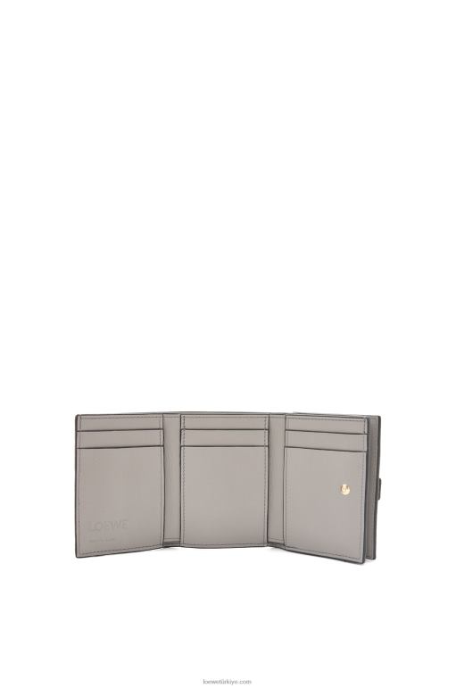 Loewe yumuşak damarlı dana derisinden üç katlı cüzdan 026001209 kadınlar adaçayı yeşili/koyu haki yeşili