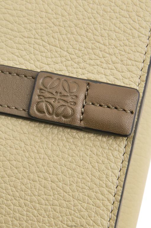 Loewe yumuşak damarlı dana derisinden üç katlı cüzdan 026001209 kadınlar adaçayı yeşili/koyu haki yeşili