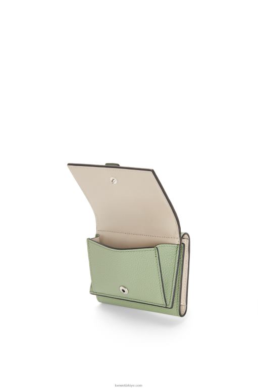 Loewe yumuşak damarlı dana derisinden üç katlı cüzdan 026001223 kadınlar biberiye/tan