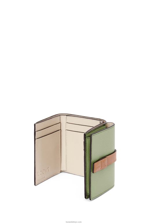Loewe yumuşak damarlı dana derisinden üç katlı cüzdan 026001223 kadınlar biberiye/tan
