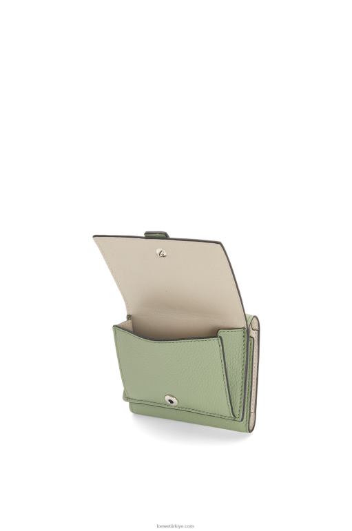 Loewe yumuşak damarlı dana derisinden üç katlı cüzdan 026001314 kadınlar biberiye/tan
