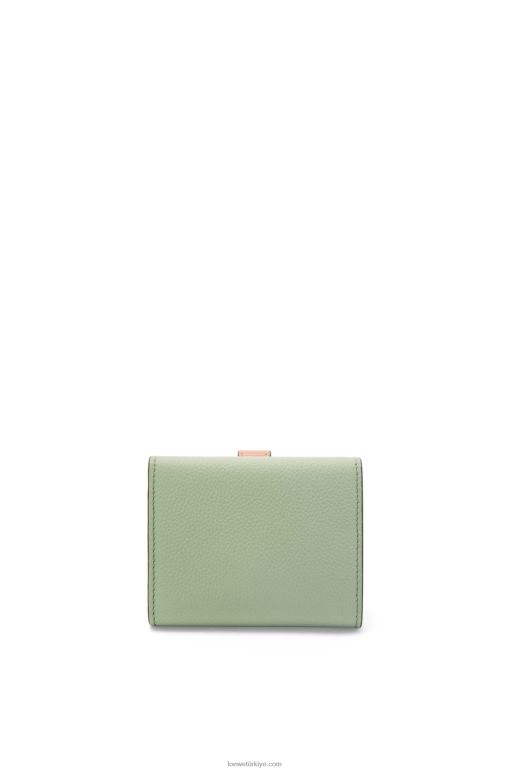 Loewe yumuşak damarlı dana derisinden üç katlı cüzdan 026001314 kadınlar biberiye/tan
