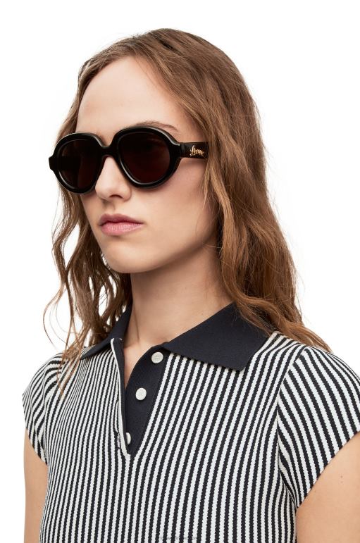 Loewe Asetat havacı güneş gözlüğü 026001485 kadınlar siyah