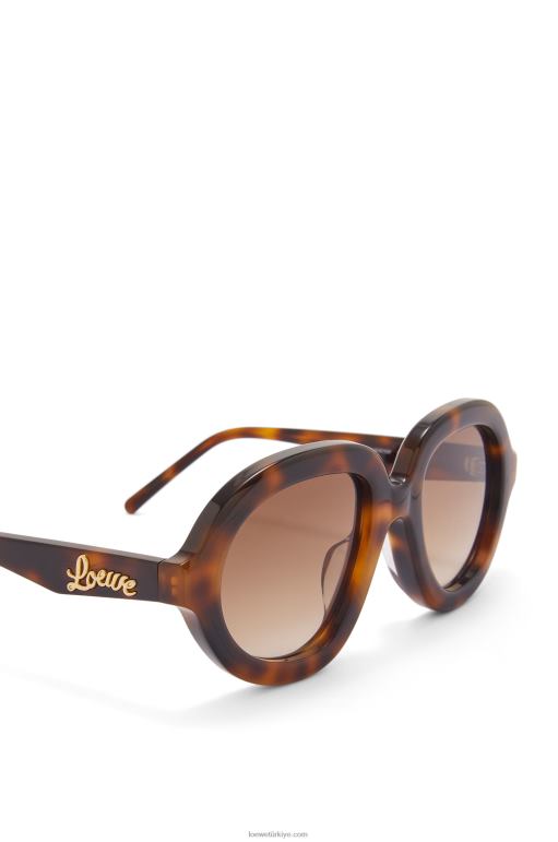 Loewe Asetat havacı güneş gözlüğü 026001487 kadınlar Havana