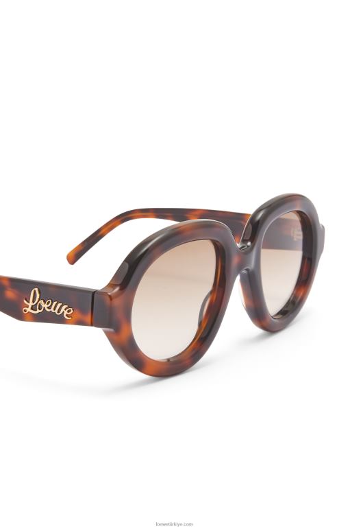 Loewe Asetat havacı güneş gözlüğü 026001489 kadınlar Havana