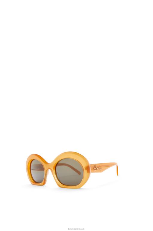 Loewe Asetat yarım ay güneş gözlüğü 026001503 kadınlar Bal