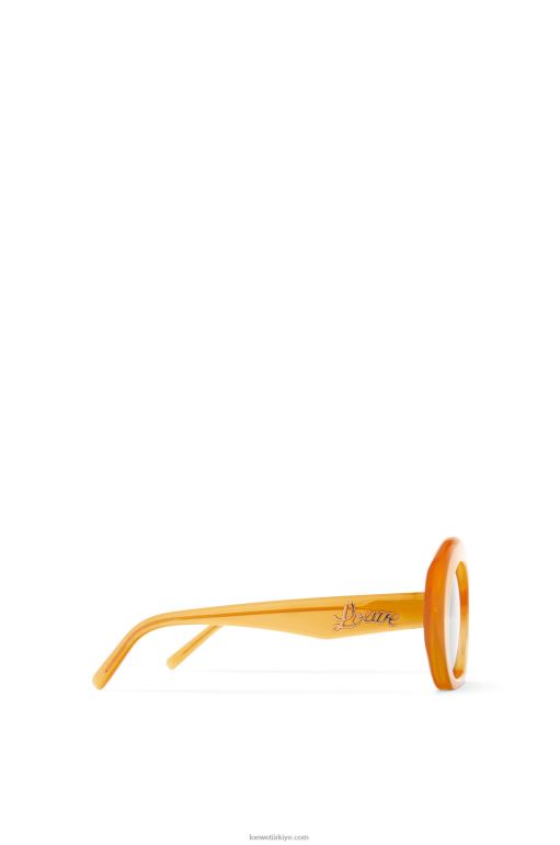 Loewe Asetat yarım ay güneş gözlüğü 026001503 kadınlar Bal