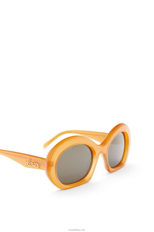 Loewe Asetat yarım ay güneş gözlüğü 026001503 kadınlar Bal