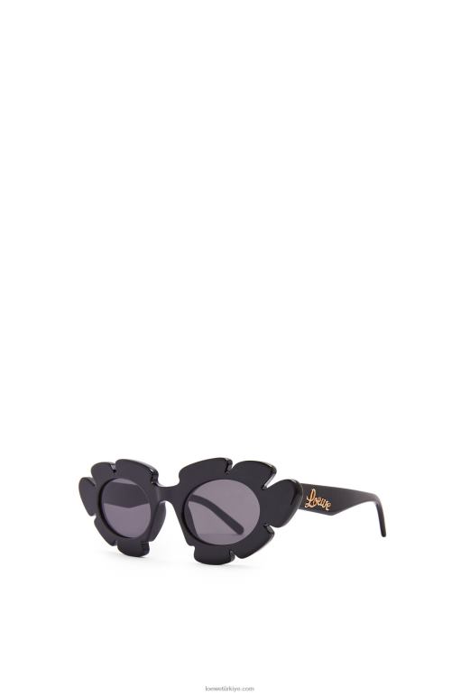 Loewe Enjekte naylon çiçek güneş gözlüğü 026001464 kadınlar siyah