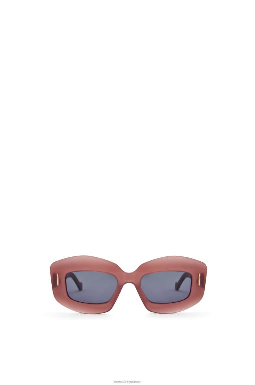Loewe asetat güneş gözlüğü 026001428 kadınlar bordo