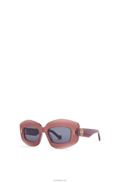Loewe asetat güneş gözlüğü 026001428 kadınlar bordo