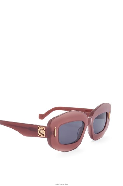 Loewe asetat güneş gözlüğü 026001428 kadınlar bordo